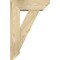Ekena Millwork Traditional Slat Rough Sawn Bracket w/ Offset Brace, Douglas Fir, 6"W x 16"D x 24"H BKT0604X16X24TRA06RDF - alternate 2